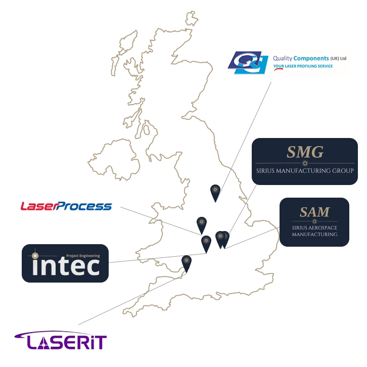 Map of companies